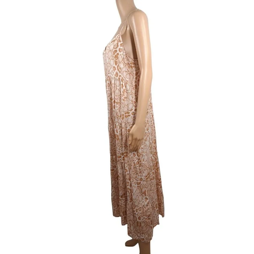 Mumu Caroline Maxi Dress in Snake‎ Print - Size Small - Fashion Forward